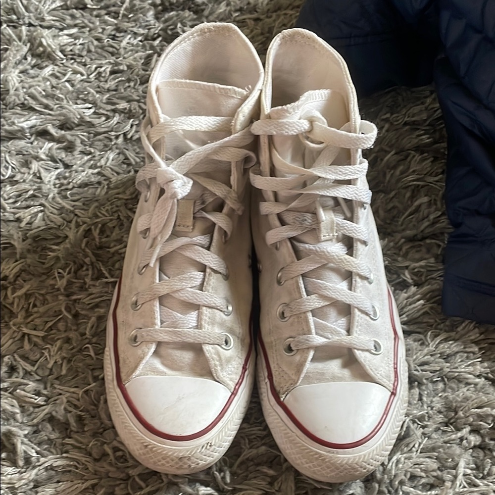 Converse White High-Top Sneakers